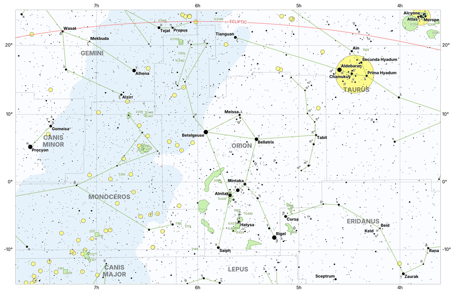 Map of Orion