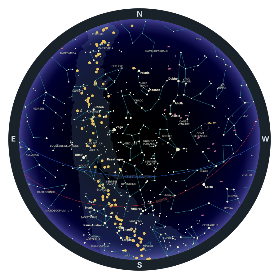 Detailed Star Chart