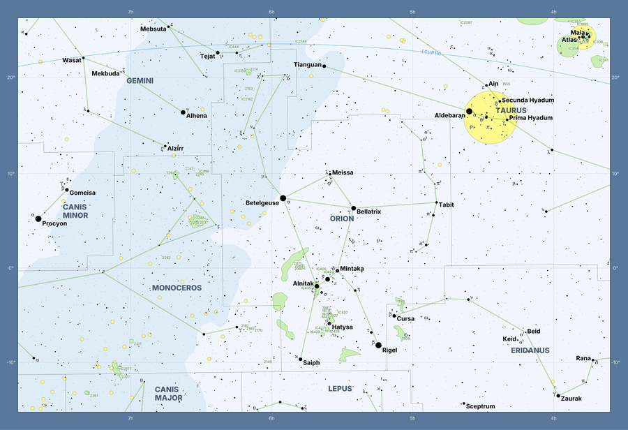 Map of Orion