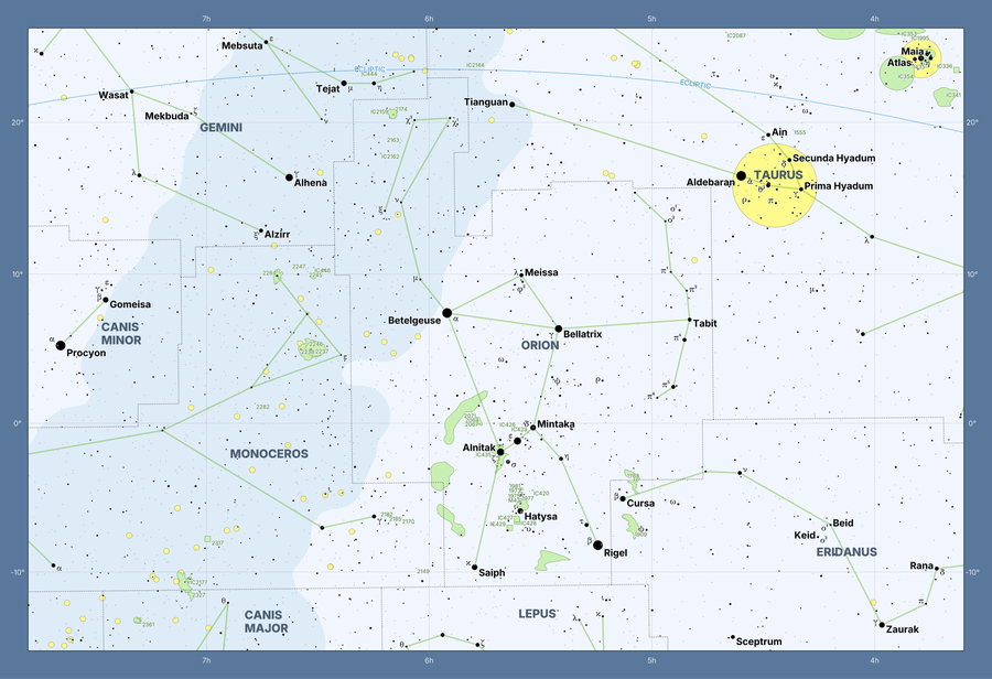 Map of Orion